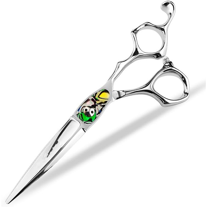 Набір ножиць для грумінгу собак 6 дюймів: прямі та розріджуючі ножиці для професійного догляду за шерстю.