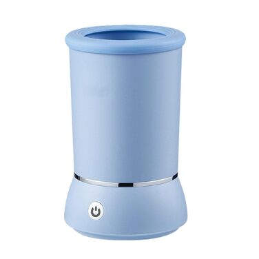 Автоматична мийка лап для собак, електрична, з силіконом, блакитна