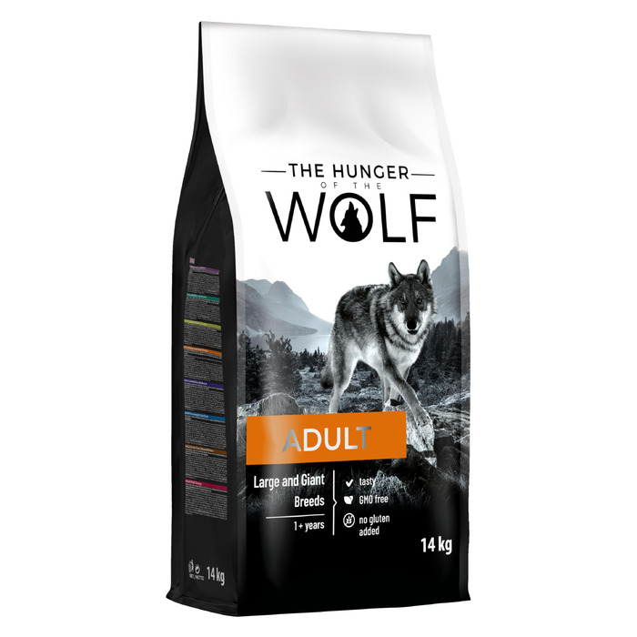 Сухий корм для собак великих та дуже великих порід The Hunger of the Wolf з куркою для здоров'я суглобів, 14 кг