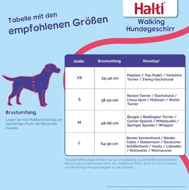 Шлейка для собак HALTI Walking з м'яким неопреновим наповнювачем, 5 регульованих ременів та світловідбиваючим матеріалом 3M, розмір M, колір фіолетовий