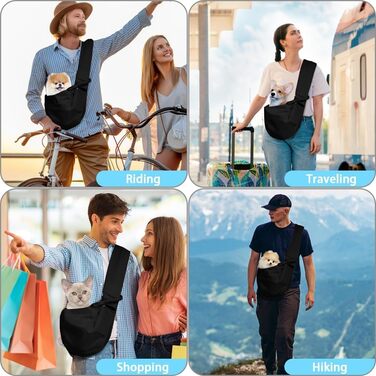 Сумка-переноска для собак до 7,5 кг, чорна. Зручна переноска для вигулу та подорожей