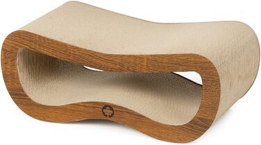 Крязовий борд Orbit Petite для котів | Дерево, крязовий картон, котяча м'ята | 45 x 18 x 23 см