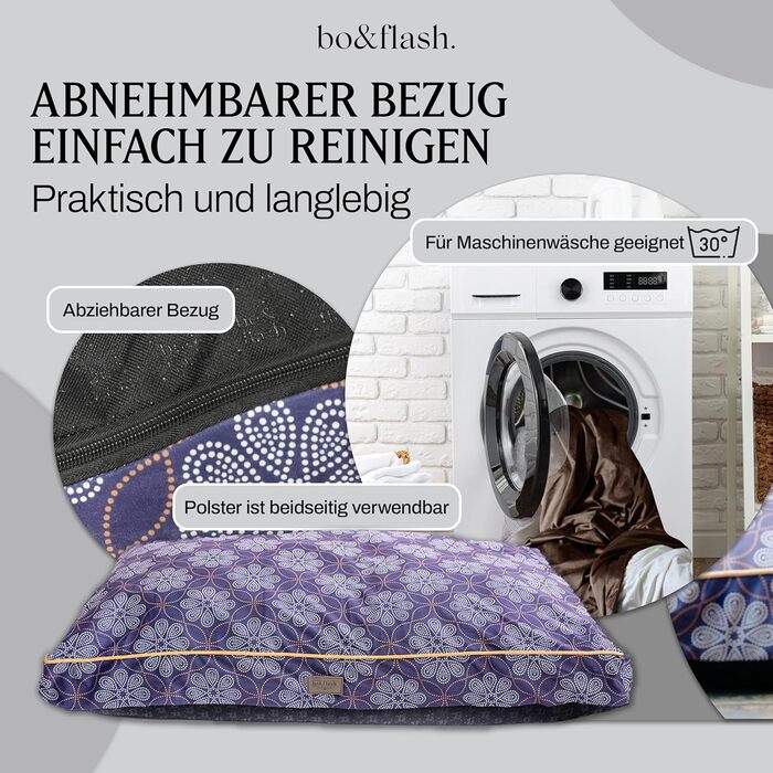 Килимок для собак Madison Matthias M – зручний та стійкий лежак для собак преміум-якості з знімним чохлом