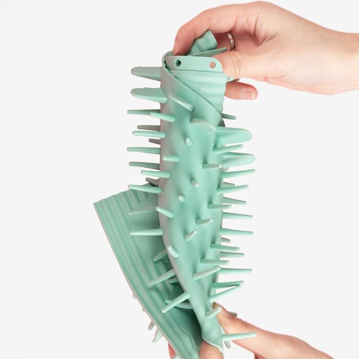 Очищувач лап для собак - мийка лап з захистом від протікання | Машина для миття лап, глибоке очищення м'якими щітками для ефективного видалення бруду, зелений, великий