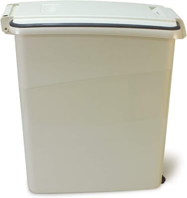 Контейнер для корму Arquivet для собак та котів на колесах, герметичний, великий об'єм 20 кг/54 літри, розміри 29 x 53 x 54,5 см, для великих тварин