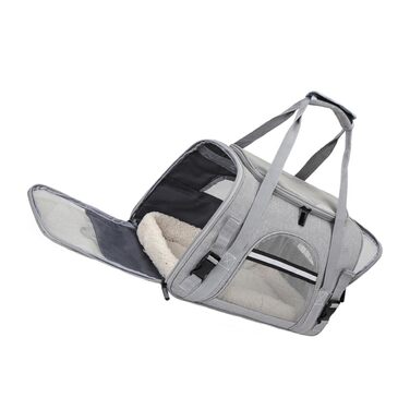 Рюкзак-переноска для тварин JOINPAYA: дихаючий матеріал, сітчасте вікно, регульований ремінь, універсальна сумка для собак та котів на подорожі, кемпінг та прогулянки