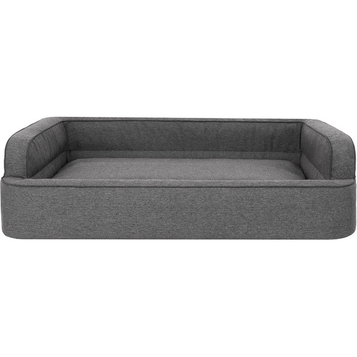 Ліжко для собак та котів, корзина, крісло, ліжко-лежанка, знімний чохол, XXL (117x79 см), сірий графіт