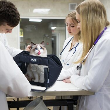 Сумка-переноска для тварин: котів та маленьких собак, зручна та легка, розмір 48x27x4 см