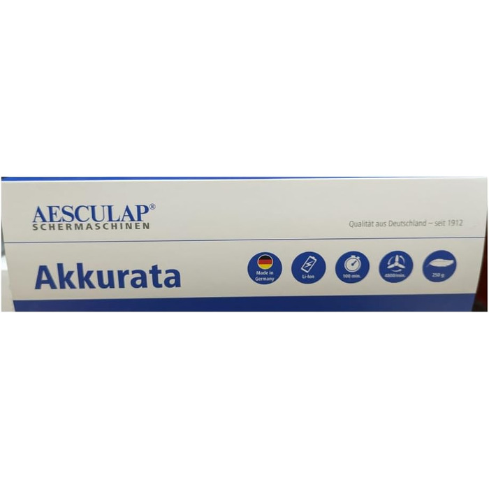 AESCULAP бездротова машинка для стрижки собак Akkurata