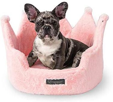 Ліжко для домашніх тварин NANDOG Specialty Cloud Crown рожеве, м'яке