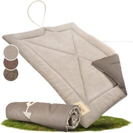 Водонепроникний килимок для собак, плед для пікніка - лежанка для собак, килимок для тварин для відпочинку на вулиці та в приміщенні, подорожі для домашніх тварин (Сірий, 75x55x3см), Розмір S, приблизно 75x55x3см Сірий