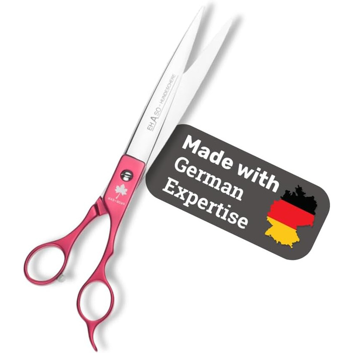 Широкі ножиці з нержавіючої сталі EHASO, 23 см, прямі, з алюмінієвою ручкою