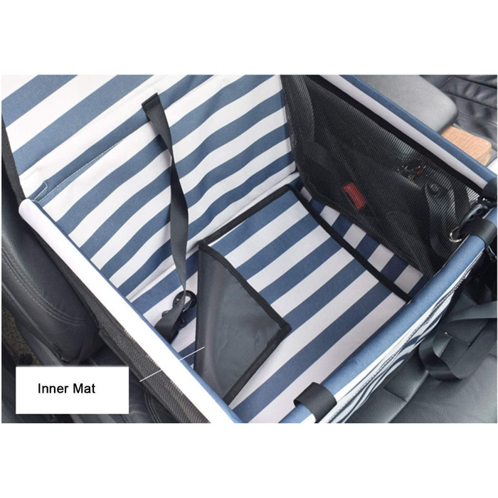 Автокрісло для тварин: чохол для собак та котів, дихаючий, водовідштовхуючий, з пелюшкою, блакитний, для подорожей