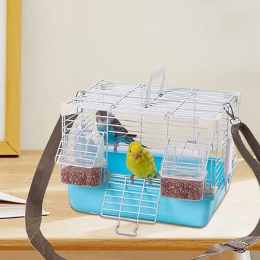 Переносний транспортний клітка для птахів Vogelkäfig - блакитний