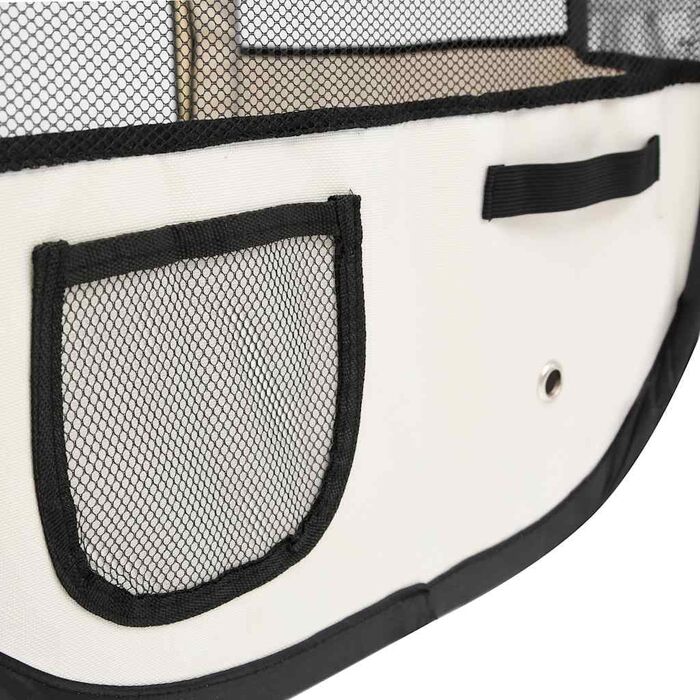 Складаний рожевий вольєр для цуценят vidaXL 145x145x61 см, манеж для тварин