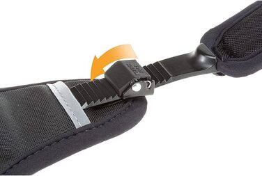 Шлейка для собак Ferplast ERGOTREKKING Large, чорна, велика, з 6 застібками, відбиваючими елементами та регулюванням, для грейхаундів