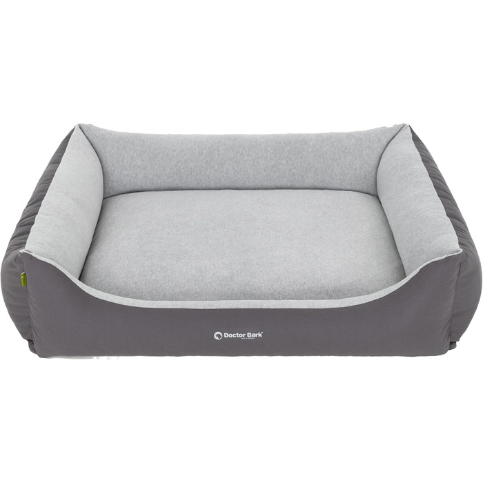 Крісло-лежанка для собак Doctor Bark GreenLabel XL (110x85 см, сірий) - зручне та міцне, Made in Germany