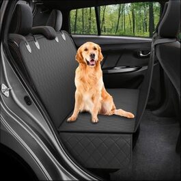 Водонепроникний килимок Active Pets для захисту заднього сидіння та багажника авто, чорний – автомобільна накидка для собак, аксесуари для собак