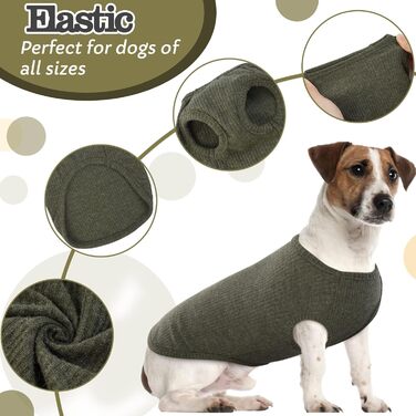 Сорочка для собак Х'юмараян, великі породи, зелена XXL: захист від сонця, еластична, для лабрадорів