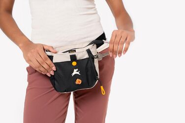 ОлліДог Backcountry Tagestasche - сумка для ласощів та відходів для собак, з кліпсою на пояс, Raven S'25