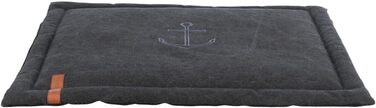 Килимок для собак TRIXIE Nordic Föhr 70x55 см, чорний - зручне ліжко для собак середніх та маленьких порід, міцний матеріал, можна прати