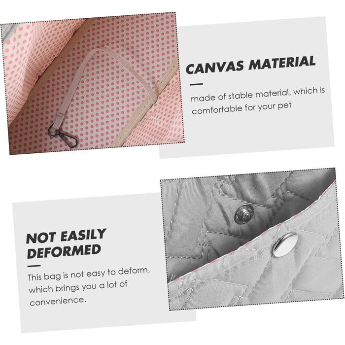 Складана переноска для тварин Levemolo з міцного канвасу з кишенею. Підходить для маленьких собак та котів. Зручна для подорожей та прогулянок на відкритому повітрі.