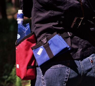 Сумка для ласощів Prima-Bag з регульованим поясом (для собак, котів) - червона