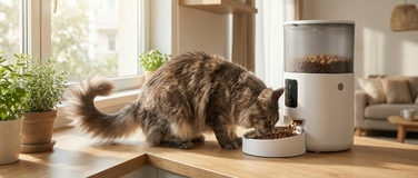 Автоматичний годівник для тварин з WiFi, пластиковий, біло-чорний, 3000 мл, 18.20 см