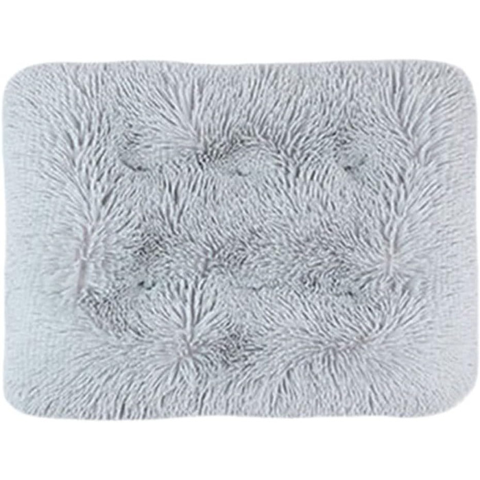 М'яке ліжко для собак та котів GUOCU Deluxe, 94x63 см, сірий колір. Зі знімним чохлом, неслизьким дном та теплим флаєсом.