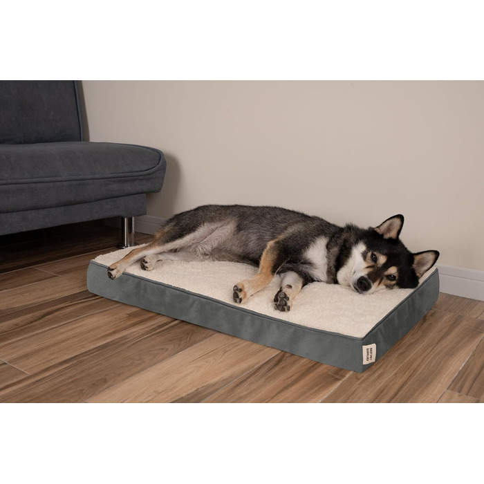 Підвищення для собак у автомобіль, вантажівка або позашляховик - м'яке крісло з подушкою та високими бортиками, зручний матеріал та надійні ремені, чорний колір, розмір 53x48x35 см