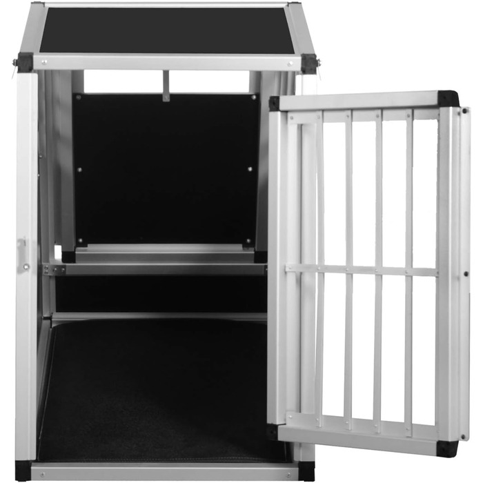 Транспортний бокс для собак Transportbox N4, алюміній, 82x50x69.5 см, з аварійним виходом