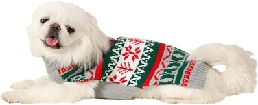 Теплий зимовий светр для собак середніх та великих порід - Knitted Sweater Costume Outfit