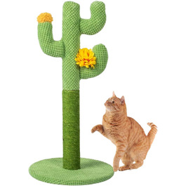 Дерево-кігтеточка для котів у вигляді кактуса, велике, зелене, інтерактивне | Дерево для котів, кігтеточка для кошенят
