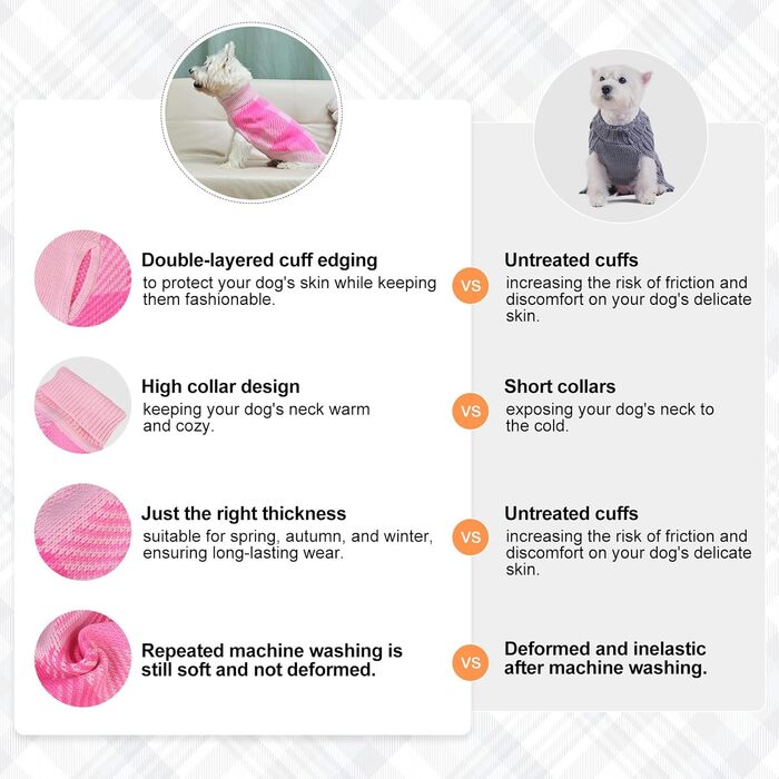 Пуловер для собак та котів, теплий, м'який, рожевий. Розміри XXS (спина 8', груди 12', шия 8')