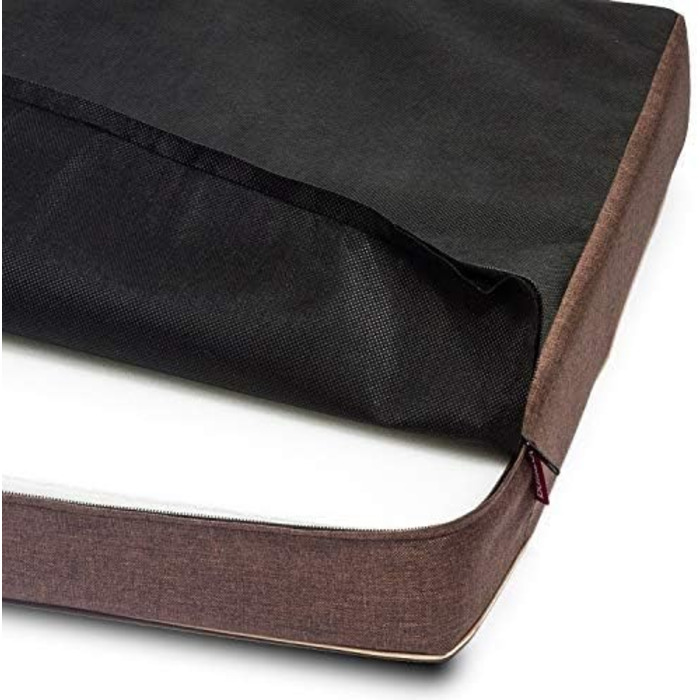 Матрац для собак | Собаче ліжко, подушка, матрац | Codura, стильний, миючий | 100 x 75 x 6 см, коричневий