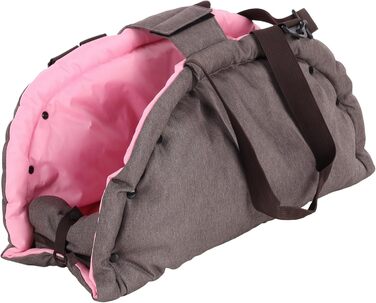 Сумка-переноска для собак і котів Flamingo Xenos Taupe - 47x25x28 см - Міцна та зручна