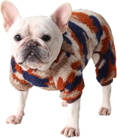 Піжама для собак, тепла, флісова, комбінезон, костюм для цуценят та собак середніх розмірів (XXL, камуфляж)