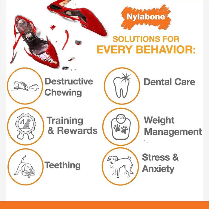 Nylabone Extreme іграшка-кістка для собак, для агресивних та сильних жуваків, зі смаком курки, для дуже великих собак понад 23 кг