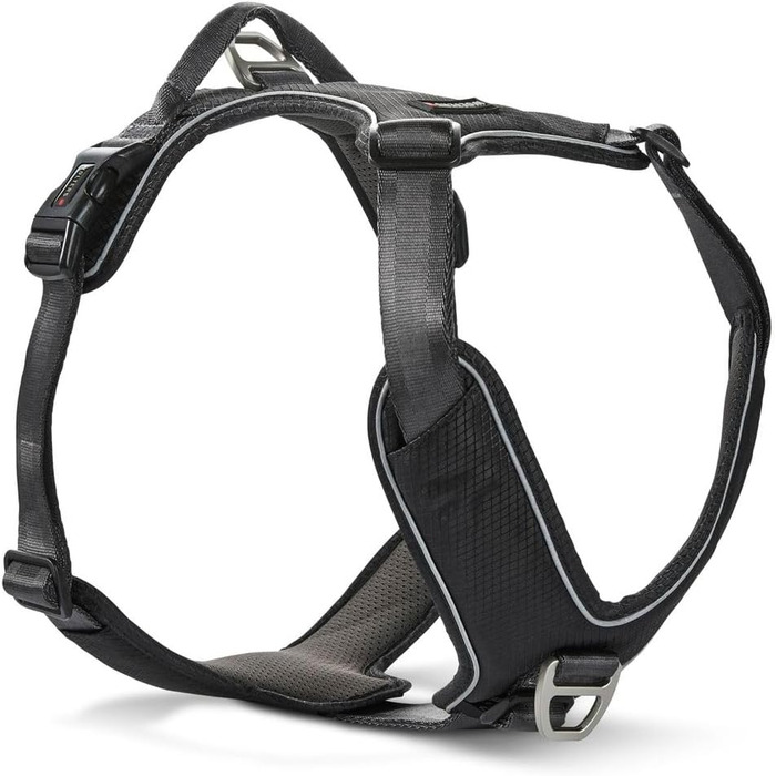 Шлея для собак Wolters Active Pro Comfort, розмір 70-85 см, чорна/антрацит