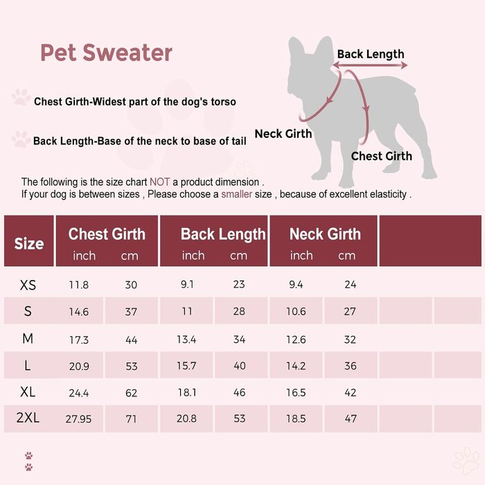 Теплий в'язаний пуловер для собак з коміром-горловиною. Підходить для маленьких, середніх собак, цуценят та котів. Колір: червоний