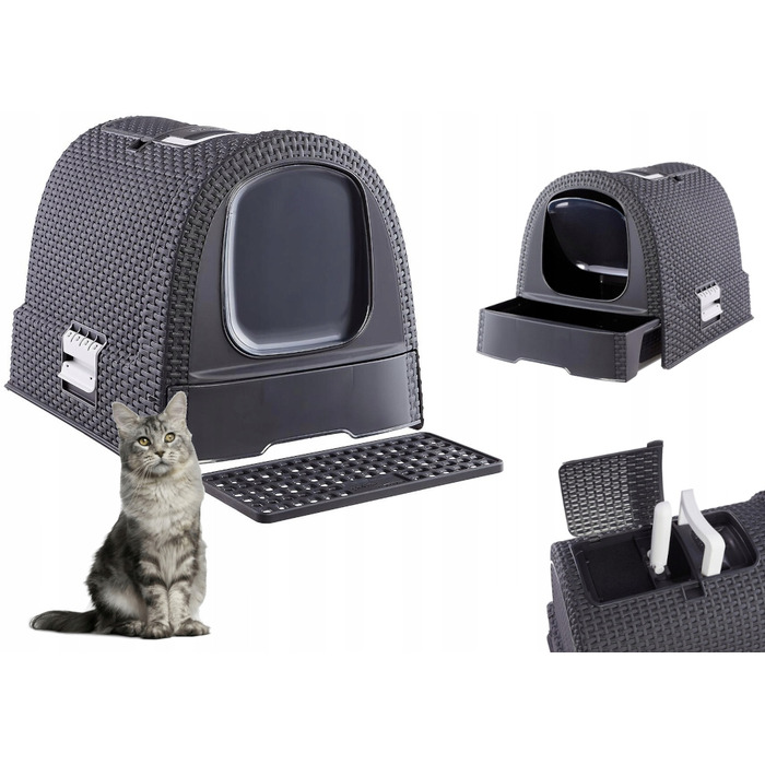 Закритий лоток для котів Curver, 51 x 39,5 x 39,5 см
