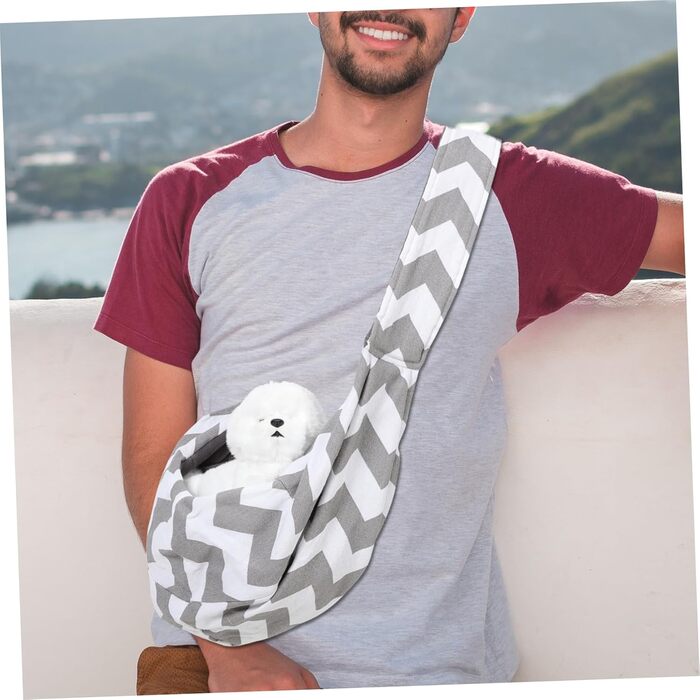 Сумочка для собак BESPORTBLE - переноска для маленьких собак та цуценят, дихаюча, легка, з регульованим плечовим ременем для подорожей та прогулянок