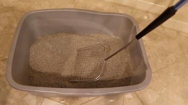 Велика квадратна лопатка для котячого туалету Sand Dipper 15,2 см – нержавіюча сталь, широка та довга, регульована