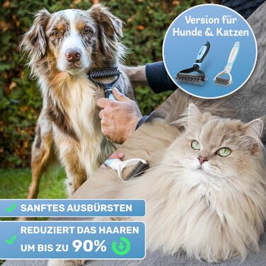 Бурштук для котів BluePet для догляду за підшерстям, вичісування та розплутування шерсті. Підходить для котів з довгою шерстю.