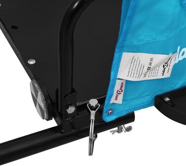 Причіп для велосипеда ARKEM, блакитний, з тканини Oxford та сталевим з'єднувачем