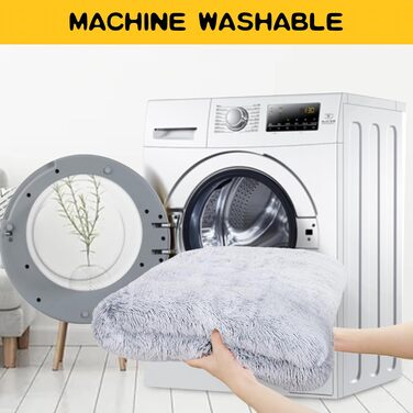 Велике собаче ліжко, килимок для собачого вольєра, миється, для великих та середніх собак, м'яка собача хатинка, неслизьке, 88,9 x 58,4 см, сірий колір