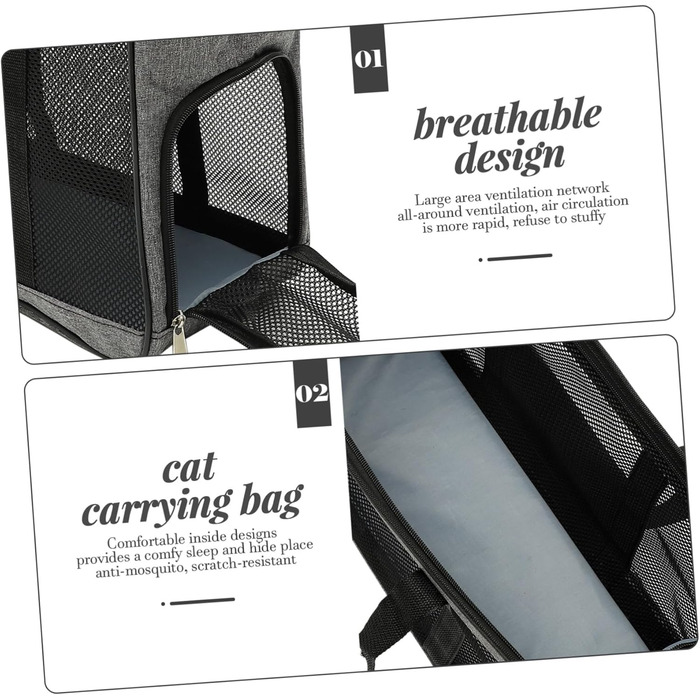 Транспортна сумка для тварин Cosmevivi: переноска для котів та собак, дихаюча, з оксфордської тканини