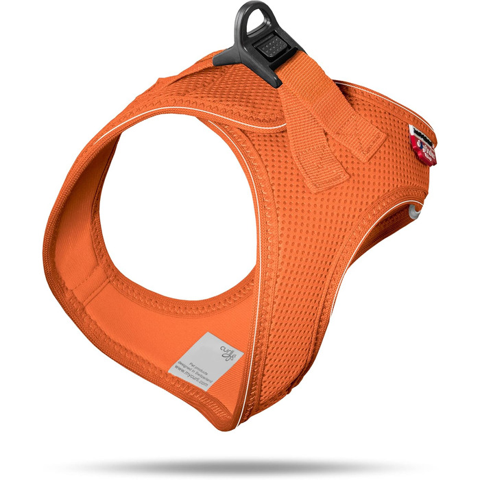 Шлейка для собак з кільцем D-Ring, чорна (curli D-Ring Buckle, 3XS, Mandarin)