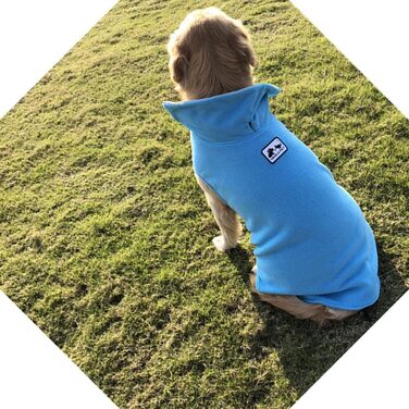 Зимовий теплий пуловер для собак з флісу Polar, бавовняна куртка для собак, блакитний, розмір M