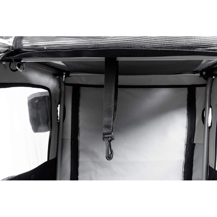 Підстилка для собак Karlie Doggy Liner Paris De Luxe Teflon®, сіро-чорна, розмір L (148x90x88 см)